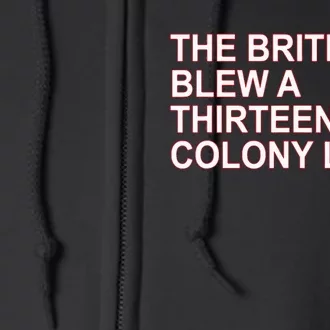 The British Blew A Thirteen Colony Lead Full Zip Hoodie