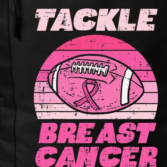 Tackle Breast Cancer American Football Awareness Fighting Daily Commute Backpack