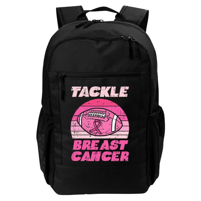 Tackle Breast Cancer American Football Awareness Fighting Daily Commute Backpack