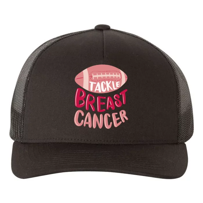 Tackle Breast Cancer Football Yupoong Adult 5-Panel Trucker Hat