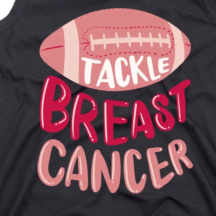 Tackle Breast Cancer Football Tank Top