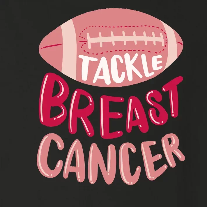 Tackle Breast Cancer Football Toddler Long Sleeve Shirt