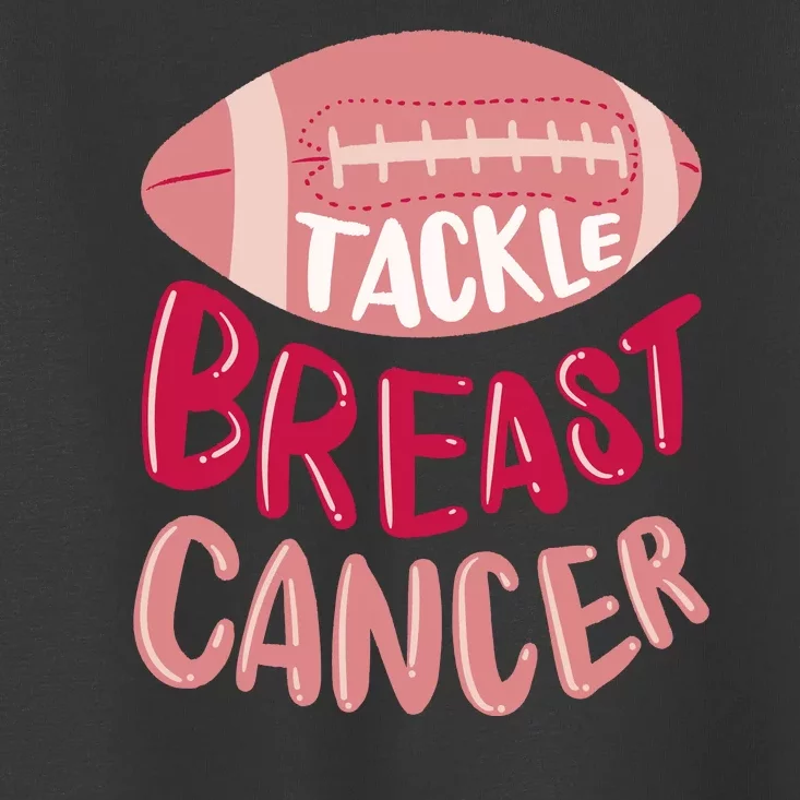 Tackle Breast Cancer Football Toddler T-Shirt