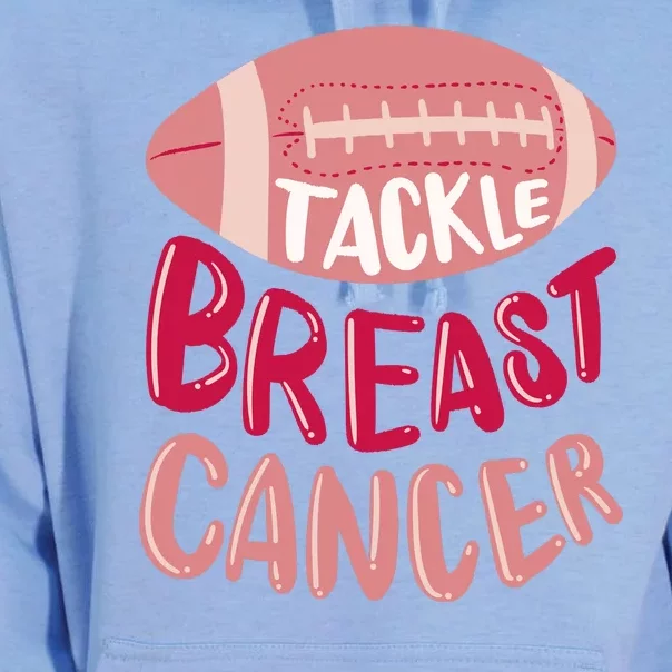 Tackle Breast Cancer Football Unisex Surf Hoodie