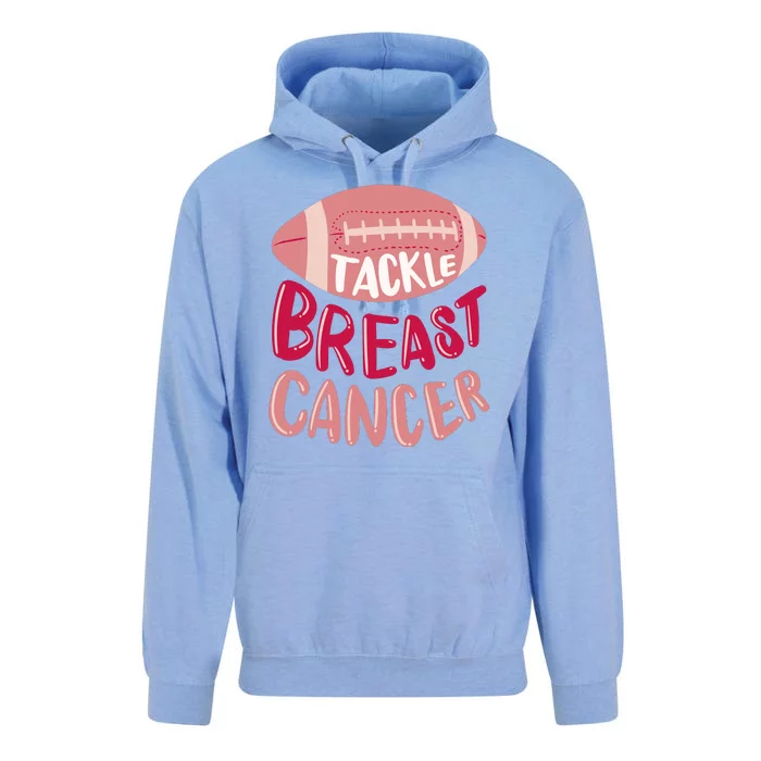 Tackle Breast Cancer Football Unisex Surf Hoodie