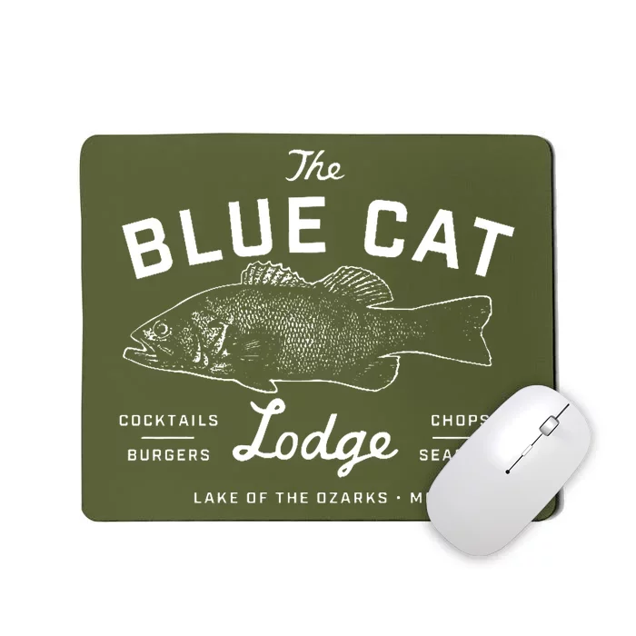 The Blue Cat Lodge Lake Of Ozarks Fish Mousepad