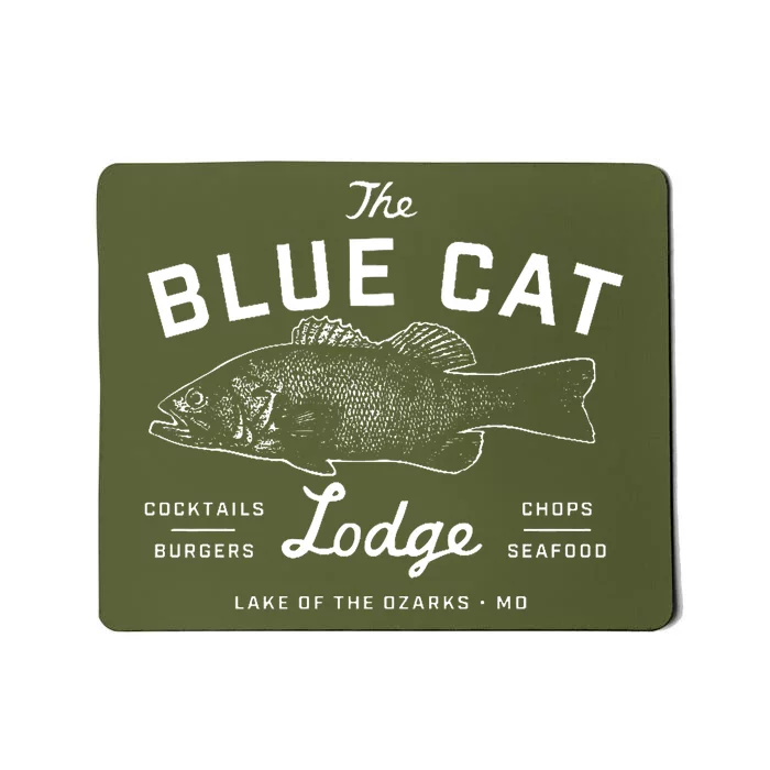 The Blue Cat Lodge Lake Of Ozarks Fish Mousepad