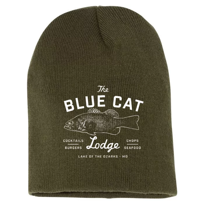 The Blue Cat Lodge Lake Of Ozarks Fish Short Acrylic Beanie