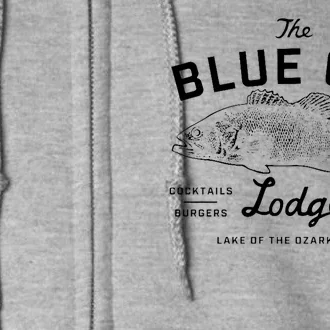 The Blue Cat Lodge Lake Of Ozarks Fish Full Zip Hoodie