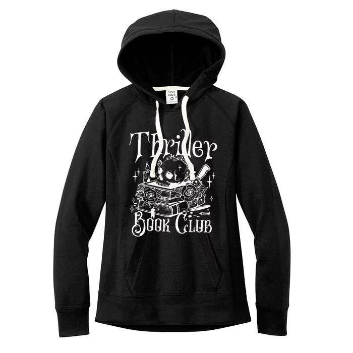 Thriller Book Club Floral Skull Women's Fleece Hoodie