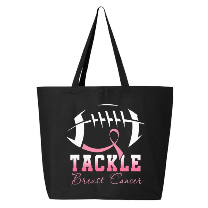 Tackle Breast Cancer Awareness Football Pink Ribbon Kids 25L Jumbo Tote