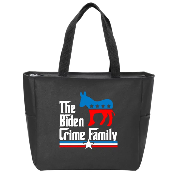 The Biden Chinese Crime Family Puppet Humor Anti Against Zip Tote Bag