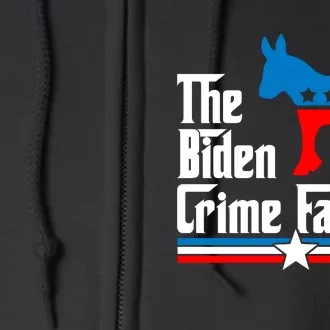 The Biden Chinese Crime Family Puppet Humor Anti Against Full Zip Hoodie