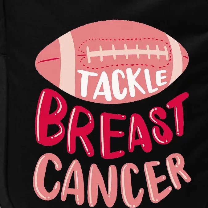 Tackle Breast Cancer Awareness Football P.I.N.K Ribbon Impact Tech Backpack