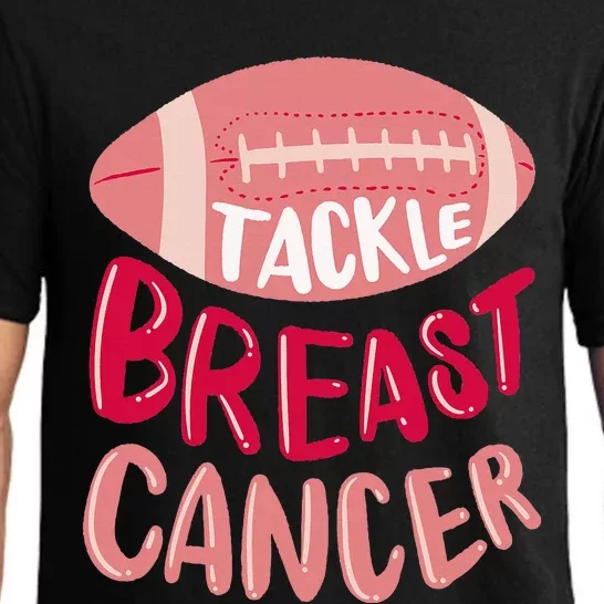 Tackle Breast Cancer Awareness Football P.I.N.K Ribbon Pajama Set