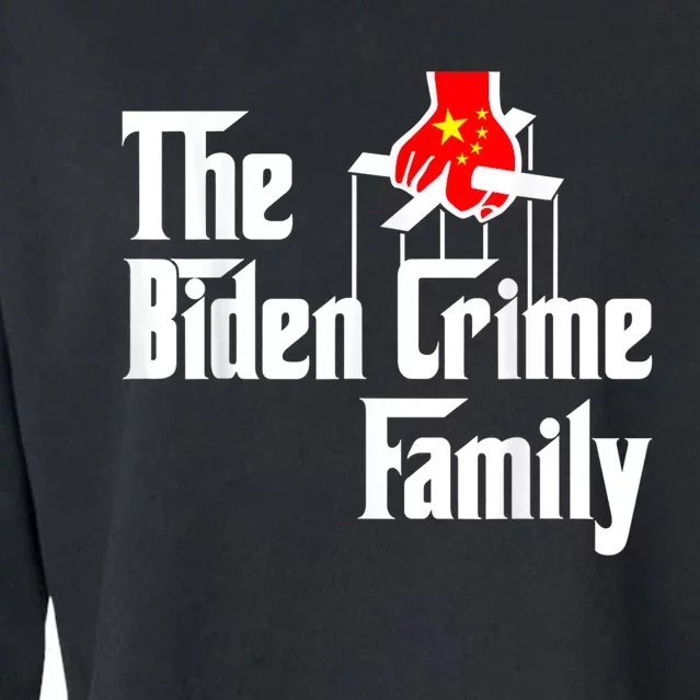 The Biden Chinese Crime Family Puppet Humor Anti Against Cropped Pullover Crew