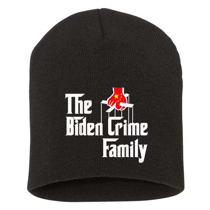 The Biden Chinese Crime Family Puppet Humor Anti Against Short Acrylic Beanie