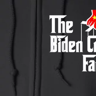 The Biden Chinese Crime Family Puppet Humor Anti Against Full Zip Hoodie