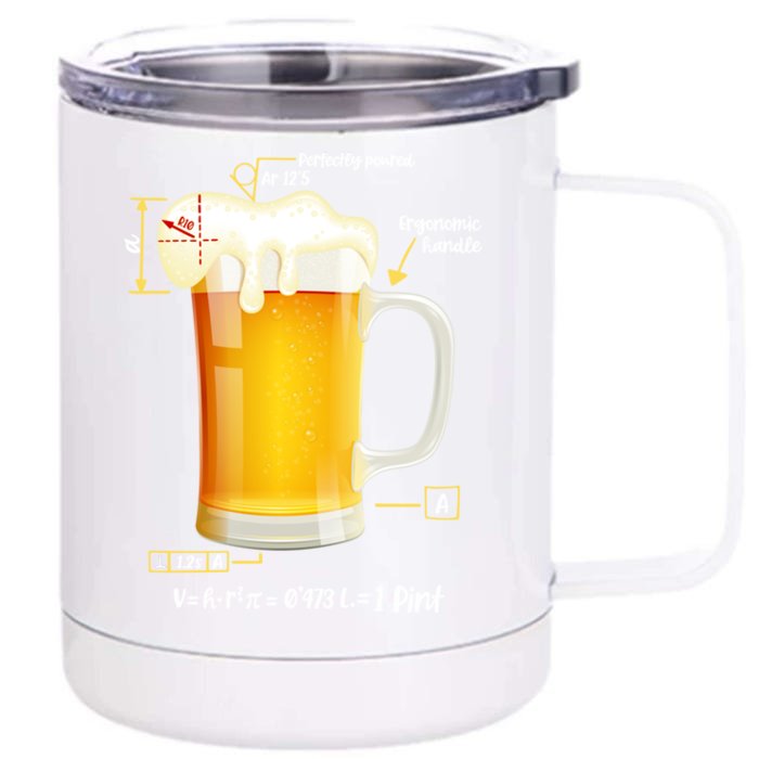 Technical Beer Craft Beergineer Brewer Cool Gift Front & Back 12oz Stainless Steel Tumbler Cup