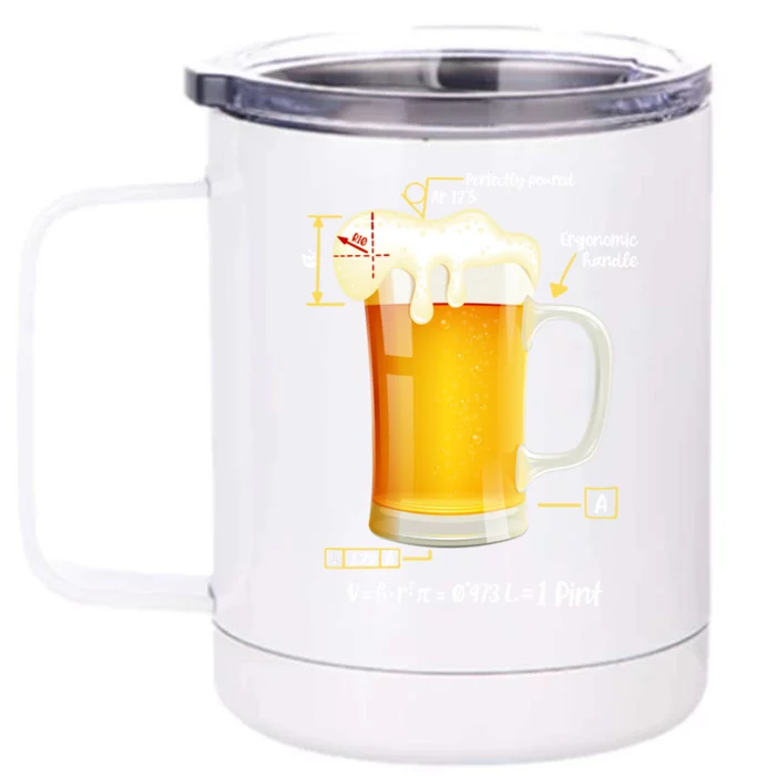 Technical Beer Craft Beergineer Brewer Cool Gift Front & Back 12oz Stainless Steel Tumbler Cup