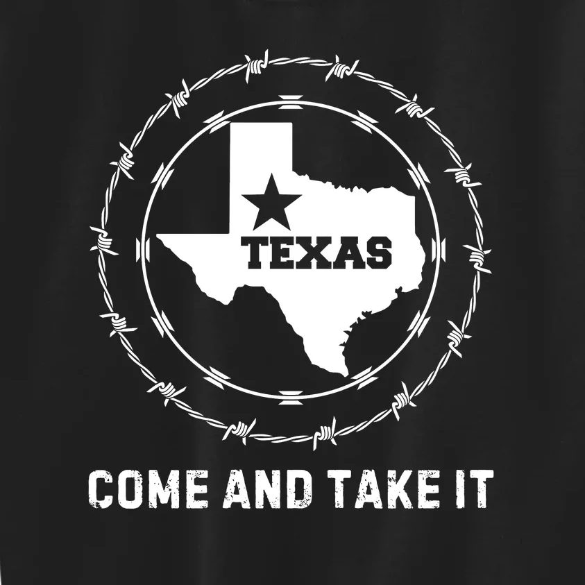 Texas Border Crisis Come And Take It Kids Sweatshirt