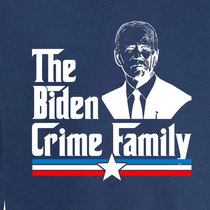 The Biden Chinese Crime Family Puppet Humor Anti Against Garment-Dyed Sweatshirt