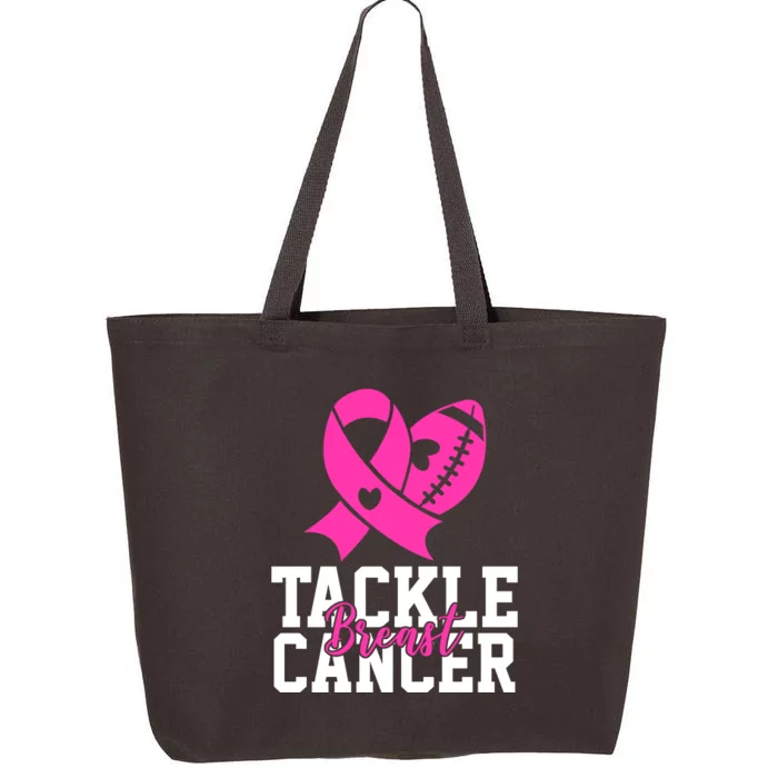 Tackle Breast Cancer Ribbon Football 25L Jumbo Tote