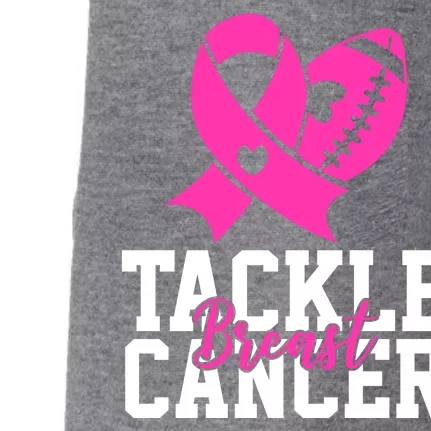 Tackle Breast Cancer Ribbon Football Doggie 3-End Fleece Hoodie