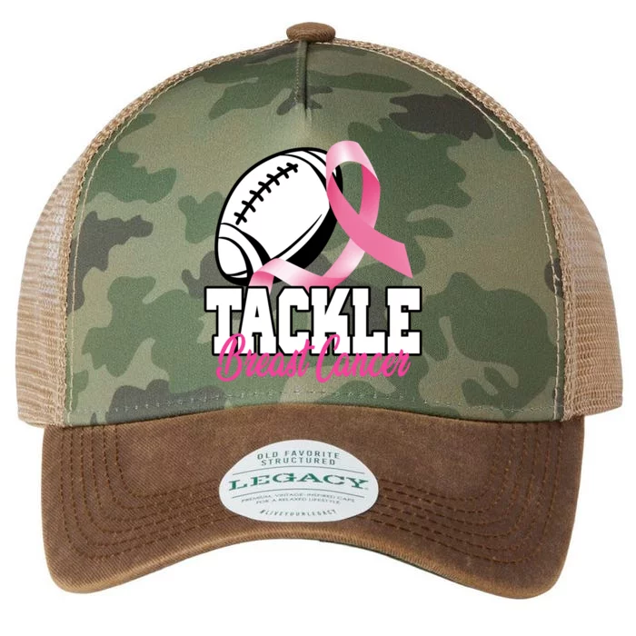 Tackle Breast Cancer Ribbon Football Legacy Tie Dye Trucker Hat