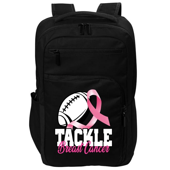 Tackle Breast Cancer Ribbon Football Impact Tech Backpack