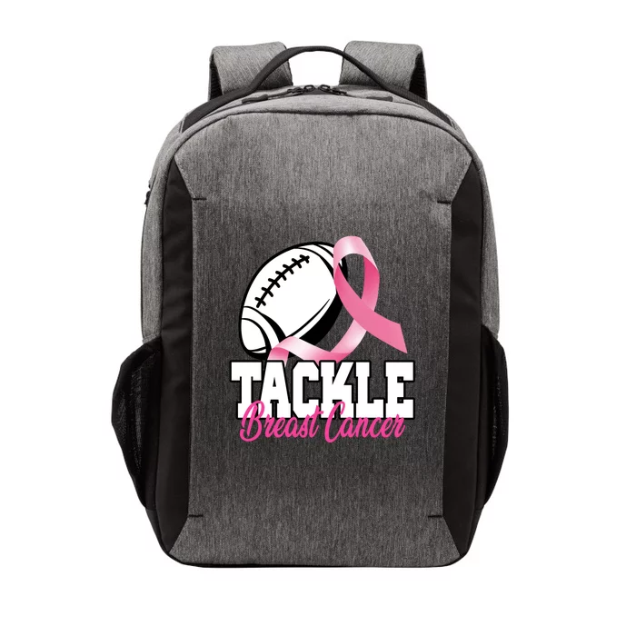 Tackle Breast Cancer Ribbon Football Vector Backpack