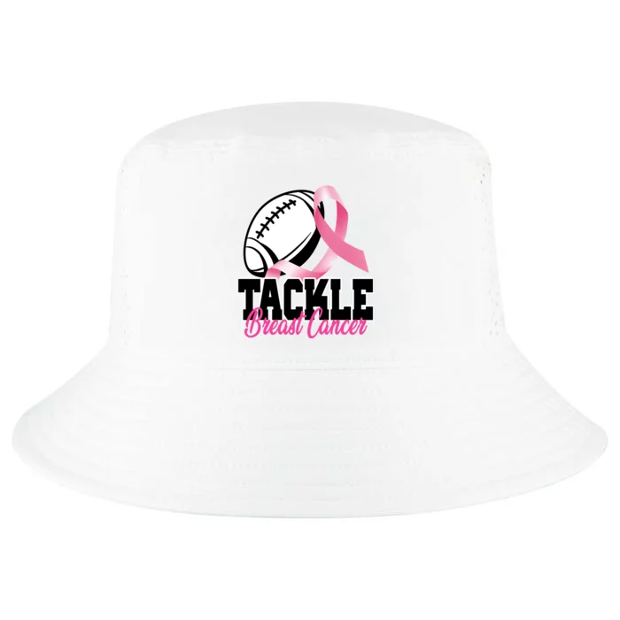 Tackle Breast Cancer Ribbon Football Cool Comfort Performance Bucket Hat