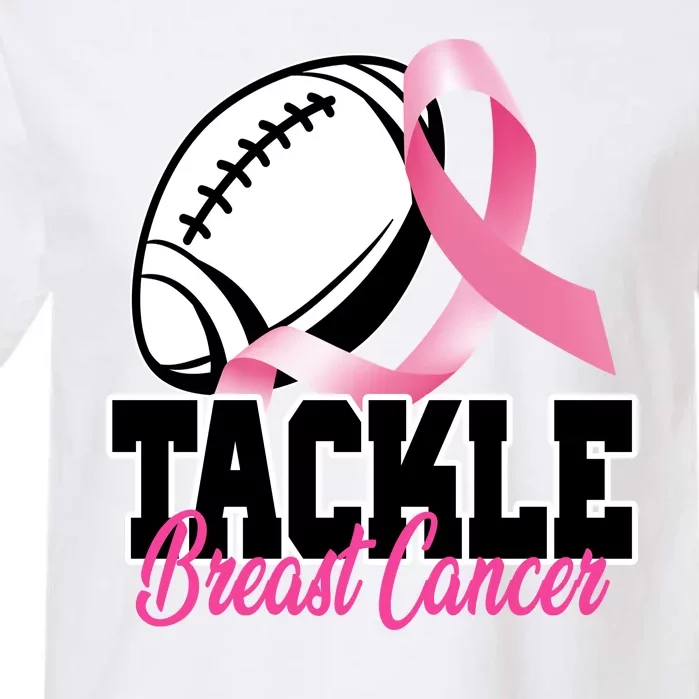 Tackle Breast Cancer Ribbon Football Garment-Dyed Heavyweight T-Shirt