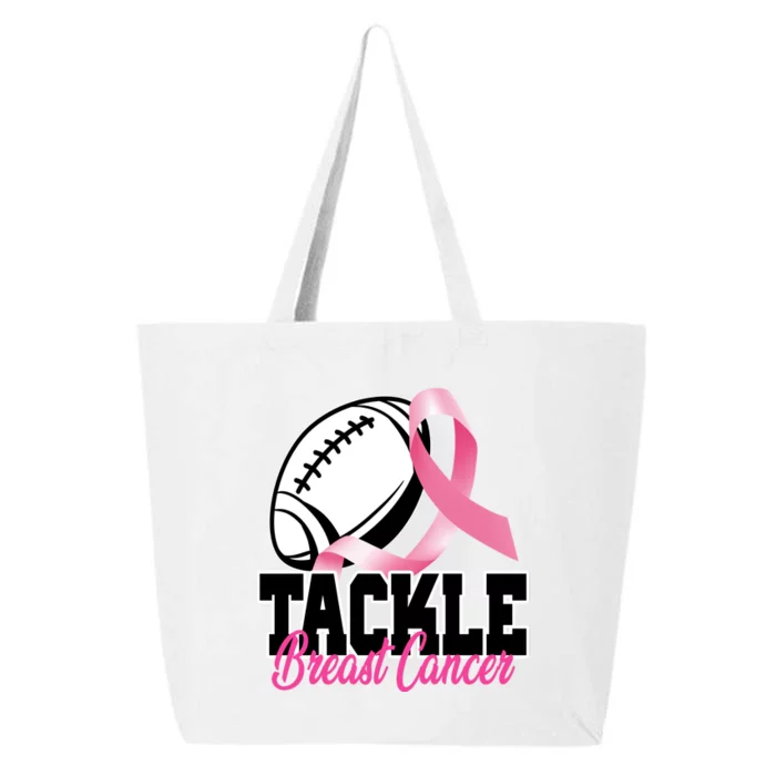 Tackle Breast Cancer Ribbon Football 25L Jumbo Tote