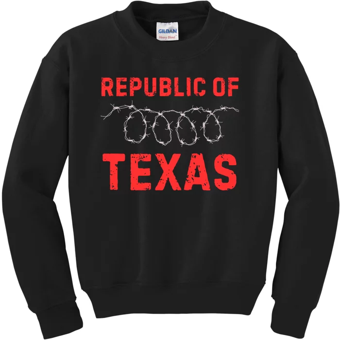 Texas Border Crisis Come And Take It Republic Of Texas Kids Sweatshirt