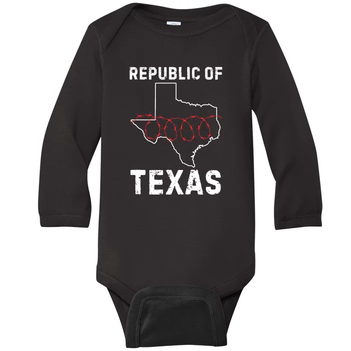 Texas Border Crisis Come And Take It Baby Long Sleeve Bodysuit