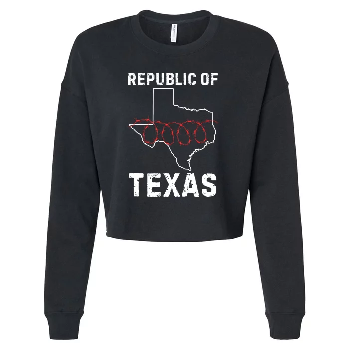 Texas Border Crisis Come And Take It Cropped Pullover Crew