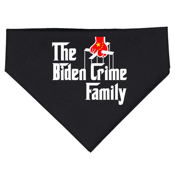 The Biden Chinese Crime Family Puppet Humor Anti Against USA-Made Doggie Bandana