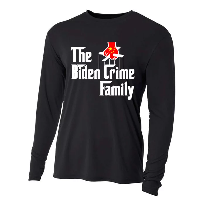 The Biden Chinese Crime Family Puppet Humor Anti Against Cooling Performance Long Sleeve Crew