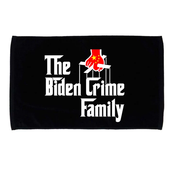 The Biden Chinese Crime Family Puppet Humor Anti Against Microfiber Hand Towel