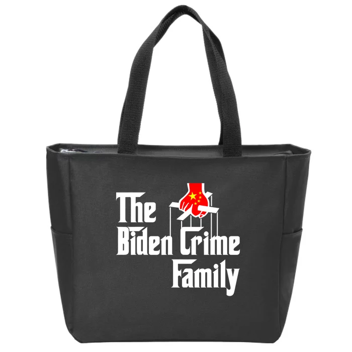 The Biden Chinese Crime Family Puppet Humor Anti Against Zip Tote Bag