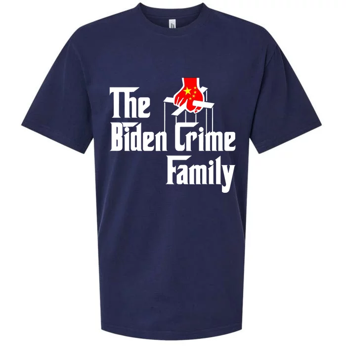 The Biden Chinese Crime Family Puppet Humor Anti Against Sueded Cloud Jersey T-Shirt