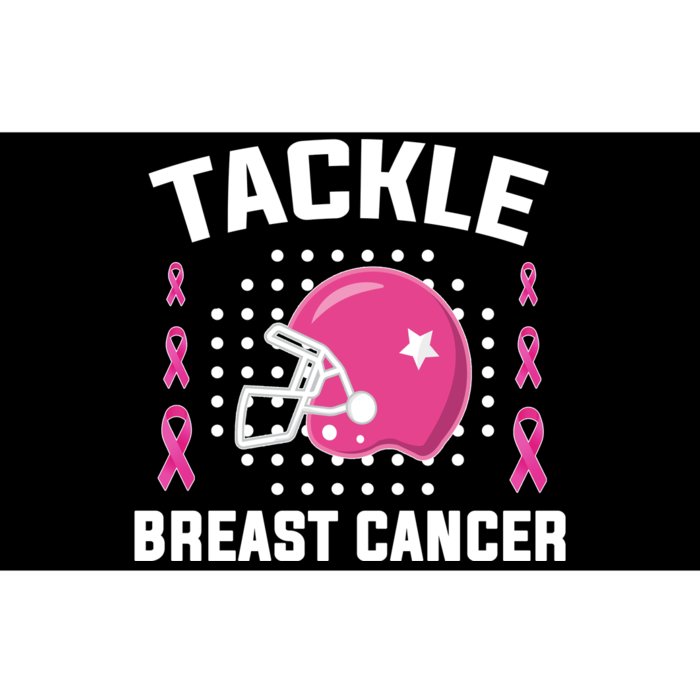 Tackle Breast Cancer Football Helmet Bumper Sticker