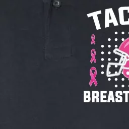 Tackle Breast Cancer Football Helmet Softstyle Adult Sport Polo