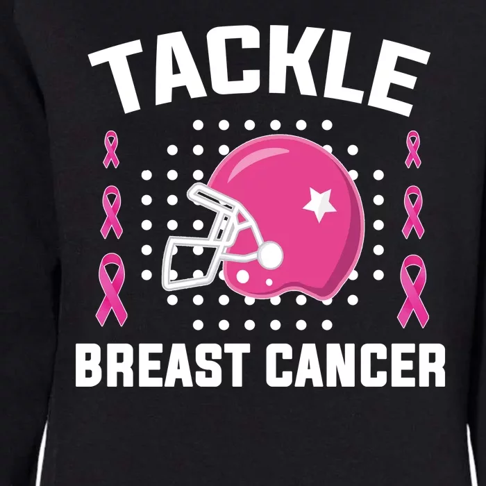 Tackle Breast Cancer Football Helmet Womens California Wash Sweatshirt