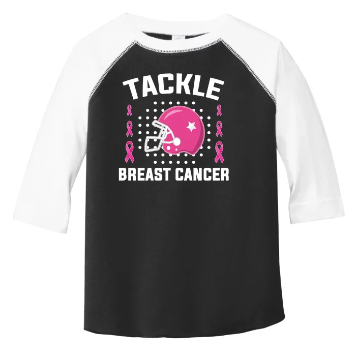 Tackle Breast Cancer Football Helmet Toddler Fine Jersey T-Shirt