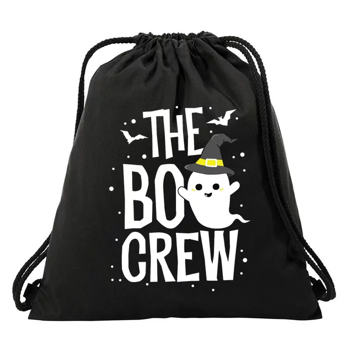 The Boo Crew Cute Ghost Funny Halloween Costume Boy Kids Drawstring Bag