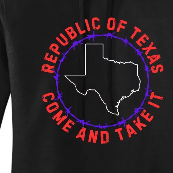 Texas Border Crisis Come And Take It Women's Pullover Hoodie