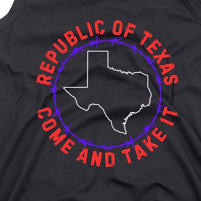 Texas Border Crisis Come And Take It Tank Top