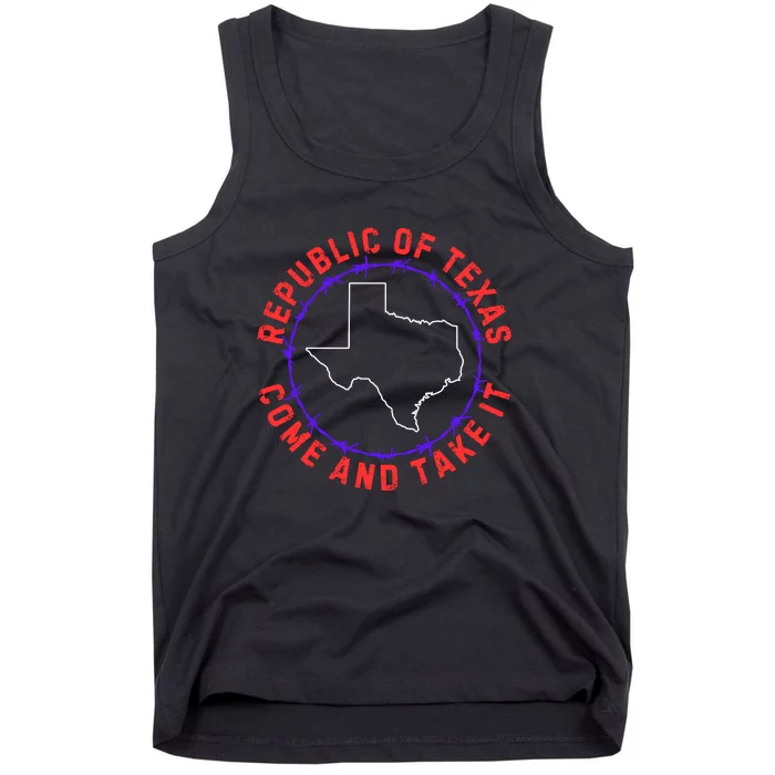 Texas Border Crisis Come And Take It Tank Top